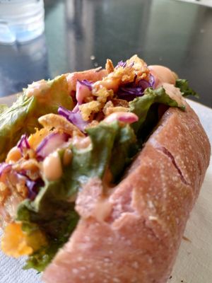 Vegan Hotdog at Panaderia Los Abuelos in Fuerteventura