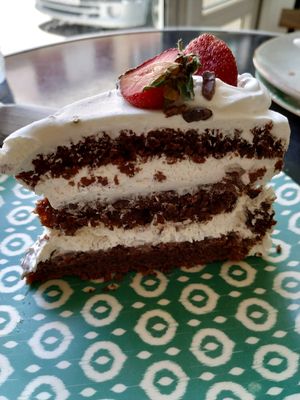 Tarta vegana at Panaderia Los Abuelos in Fuerteventura