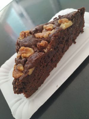 Brownie vegano at Panaderia Los Abuelos in Fuerteventura