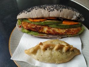My vegan lunch at Panaderia Los Abuelos in Fuerteventura