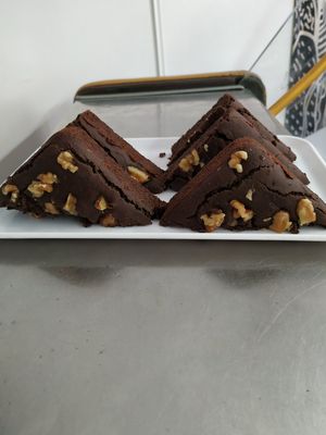 Brownie vegano at Panaderia Los Abuelos in Fuerteventura