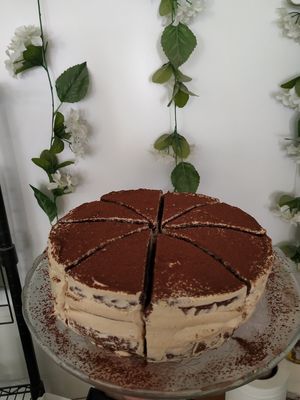 Chocolate y cafè 100% vegan at Panaderia Los Abuelos in Fuerteventura