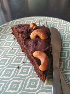Brownie vegano at Panaderia Los Abuelos in Fuerteventura