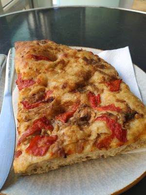 Focaccia vegana at Panaderia Los Abuelos in Fuerteventura