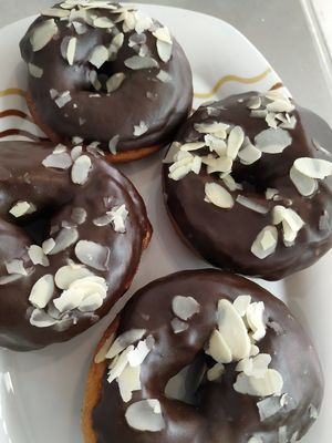 Vegan donuts at Panaderia Los Abuelos in Fuerteventura