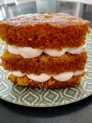 I love this vegan cake, the best One! at Panaderia Los Abuelos in Fuerteventura