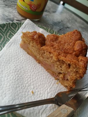 Tarta vegana de platano at Panaderia Los Abuelos in Fuerteventura