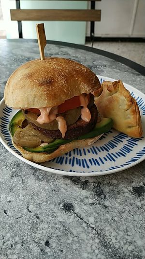 My vegan lunch at Panaderia Los Abuelos in Fuerteventura