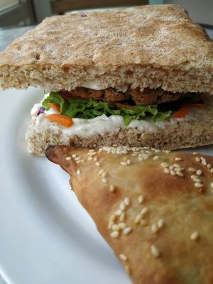 My vegan lunch at Panaderia Los Abuelos in Fuerteventura
