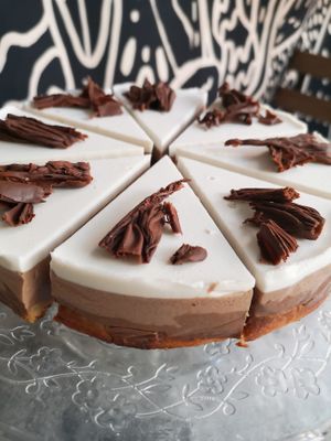 New vegan cake 3 chocolates at Panaderia Los Abuelos in Fuerteventura