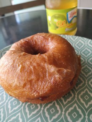 Vegan donuts for breakfast at Panaderia Los Abuelos in Fuerteventura