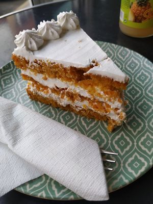 Tarta vegana de espelta at Panaderia Los Abuelos in Fuerteventura
