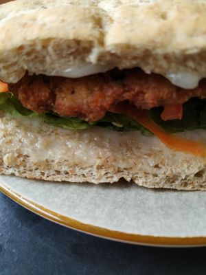 Scaloppina vegana at Panaderia Los Abuelos in Fuerteventura
