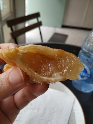 Truchas vegana at Panaderia Los Abuelos in Fuerteventura