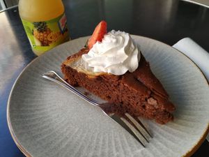 Vegan breakfast at Panaderia Los Abuelos in Fuerteventura