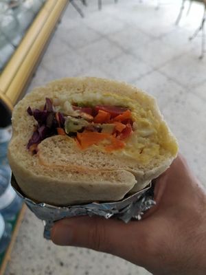 The Perfect Fast-Food Vegan Lunch! at Panaderia Los Abuelos in Fuerteventura
