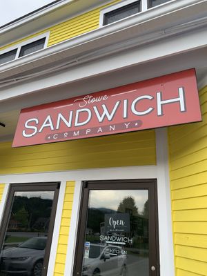 Front of restaurant  at Stowe Sandwich Company in Stowe