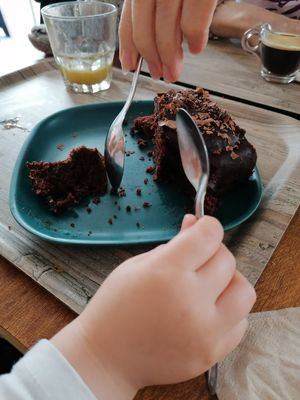 Moelleux au chocolat at L'Ethiquete in Nantes