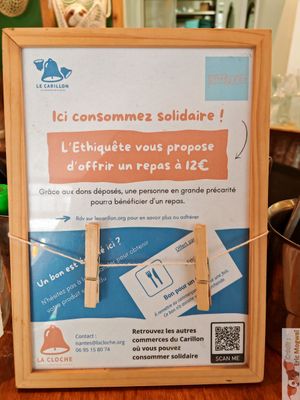 Le carillon for homeless at L'Ethiquete in Nantes