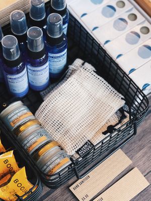 Some essentials in the coffee shop at The BRIGHT Store in East London