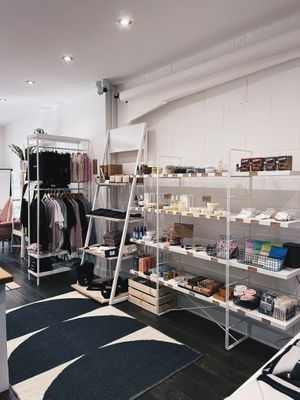 Range of vegan and ethical skincare, beauty and more downstairs at The BRIGHT Store at The BRIGHT Store in East London