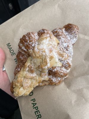 Almond croissant  at The BRIGHT Store in East London