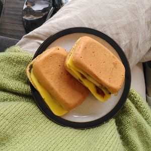 GF tricolo toastie (pesto, cheese and sun-dried tomatoes) at The BRIGHT Store in East London