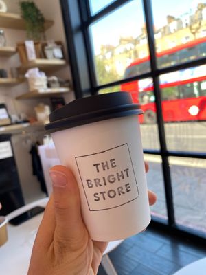 coconut latte at The BRIGHT Store in East London