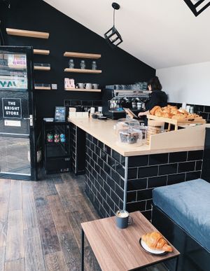 Coffee and vegan food at The BRIGHT Store at The BRIGHT Store in East London