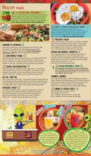 Vegan and Veg options in plain sight! at Squeeze In in Carson City