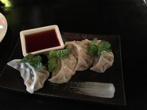 Bamboo dumplings  at Rock Yard in Wellington
