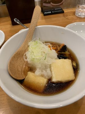 agedashi tofu at Fuji Tempura Idaten in Fujikawaguchiko