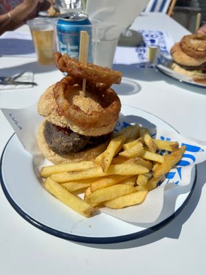 mushroom burger at The Rockpool in Hayle