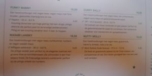 Burger menu at Jilles in Bruges