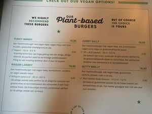Vegan menu at Jilles in Bruges