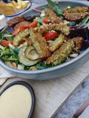 Vegan salad at Jilles in Oostende
