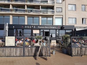 front with large terrace at Jilles in Oostende