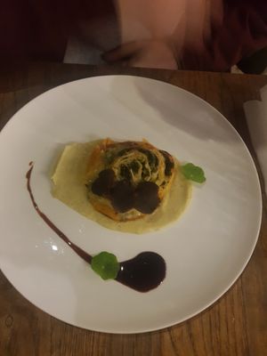 Truffles with fennelcreme at RE Organic in Mallorca