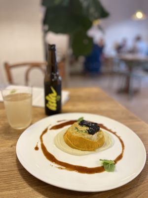 Vegetable roulade with truffle   at RE Organic in Mallorca