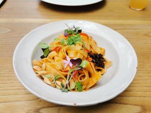 Tagliatelle at RE Organic in Mallorca