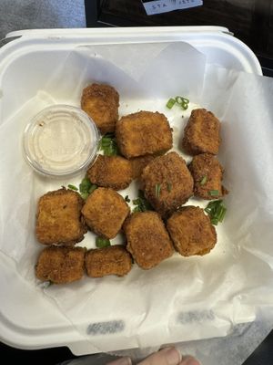 Tofu buffalo bites  at The Peddler in Huntington