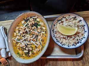 Vegan curry at Urban House in Bratislava