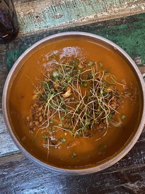 Vegan mexican soup  at Urban House in Bratislava