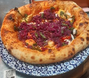 Vegan pizza at Urban House in Bratislava