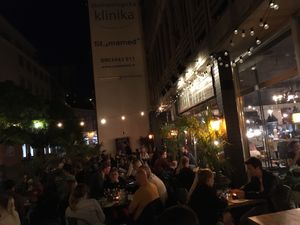 Outside seating at Urban House in Bratislava