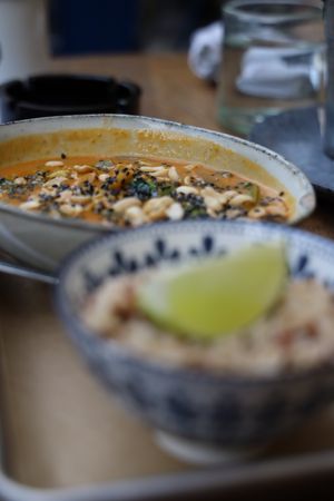 Thai coconut curry at Urban House in Bratislava