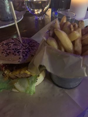 Burger n fries at Urban House in Bratislava