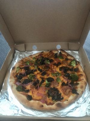 Vegan pizza (home delivery) at Urban House in Bratislava
