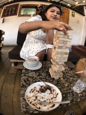Play games while you wait and eat!  at Chaqchao in Arequipa
