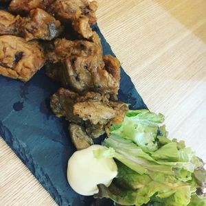 Grilled vegan chicken. at Queen's Healthy Diner in Nagoya